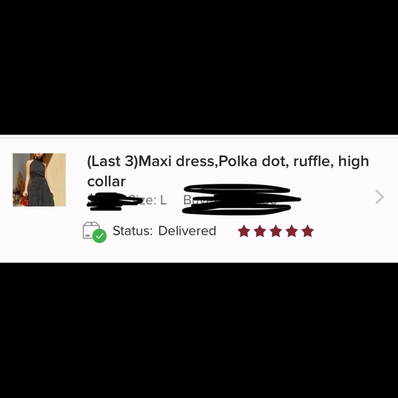 (Last 1)Maxi dress,Polka dot, ruffle, high collar - Picture 2 of 10